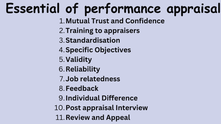 Performance appraisal